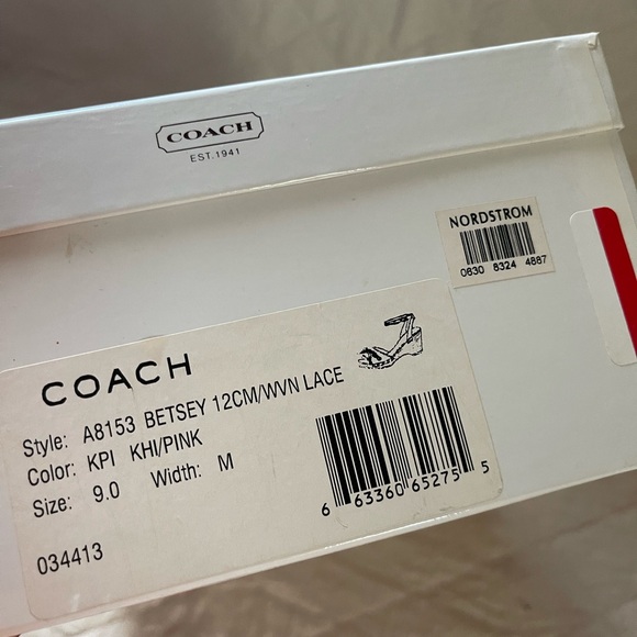 Coach Betsy wooden sandal. Size 9 new in box - Picture 2 of 8